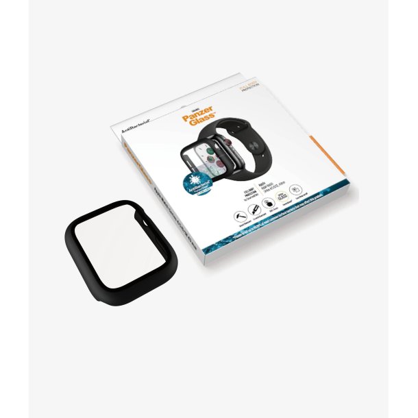 PanzerGlass skrmbeskyttelse Apple Watch 4/5/6/SE 40 mm - sort