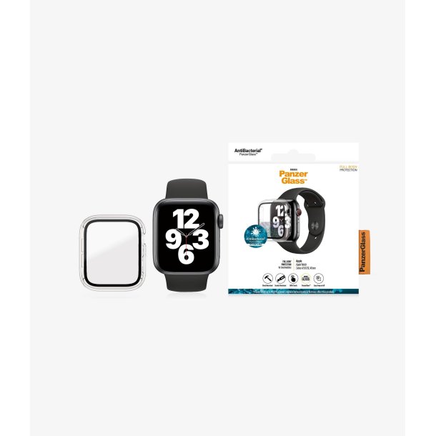 PanzerGlass skrmbeskyttelse Apple Watch 4/5/6/SE 40 mm - klar