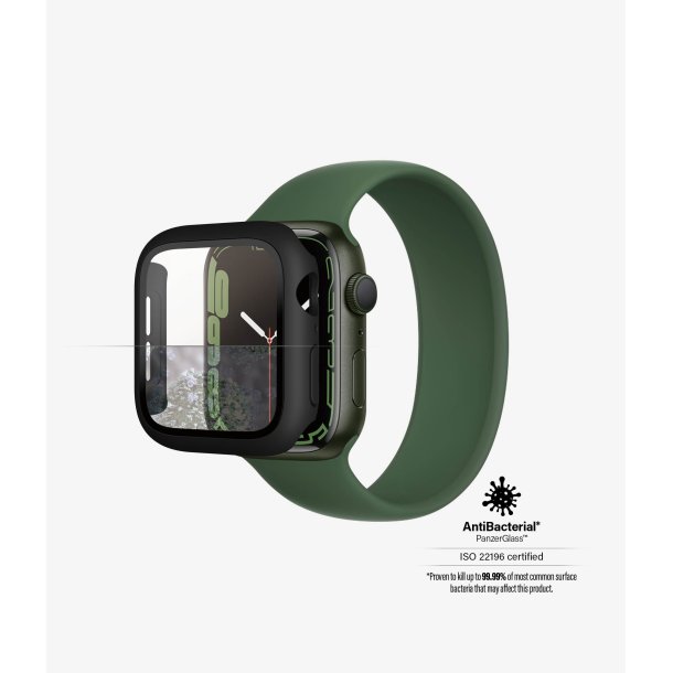 PanzerGlass skrmbeskyttelse Apple Watch Series 7 - 41 mm, sort