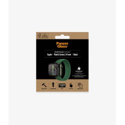PanzerGlass skrmbeskyttelse Apple Watch Series 7 - 41 mm, sort