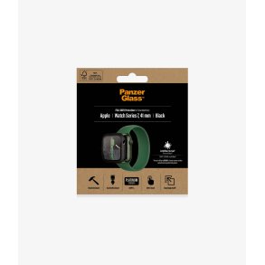 PanzerGlass skrmbeskyttelse Apple Watch Series 7 - 41 mm, sort