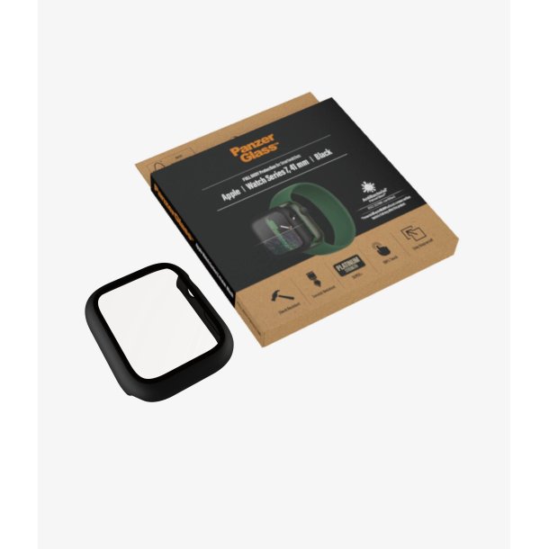 PanzerGlass skrmbeskyttelse Apple Watch Series 7 - 41 mm, sort