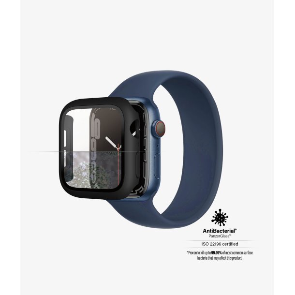 PanzerGlass skrmbeskyttelse Apple Watch Series 7 - 45 mm, sort