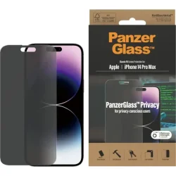 PanzerGlass skrmbeskyttelse iPhone 14 Pro Max - Privacy, antibakteriel