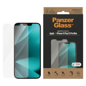 PanzerGlass skrmbeskyttelse iPhone 14 Plus/13 Pro Max - antibakteriel