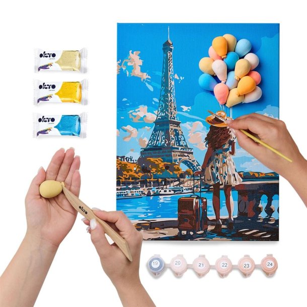 Paris i 3D � mal efter tal og air clay