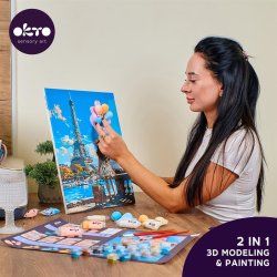 Paris i 3D � mal efter tal og air clay