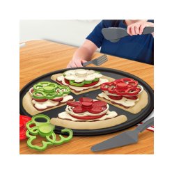 Pizzaset f�r barn � restauranglek med pizza och 30 delar