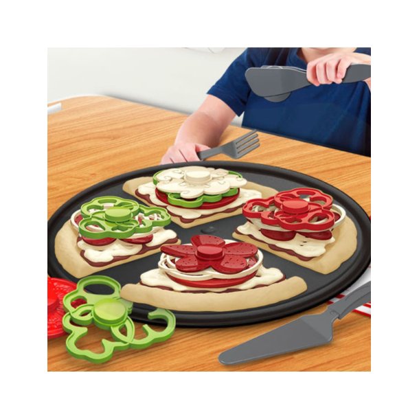 Pizzaset f�r barn � restauranglek med pizza och 30 delar