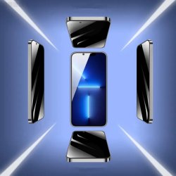 Skrmbeskyttelse (9H glas) - iPhone 14 Pro Max m. Privacy