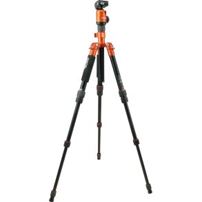 Rollei Compact Traveler No.1 Carbon tripod kamerastativ - Carbon Orange