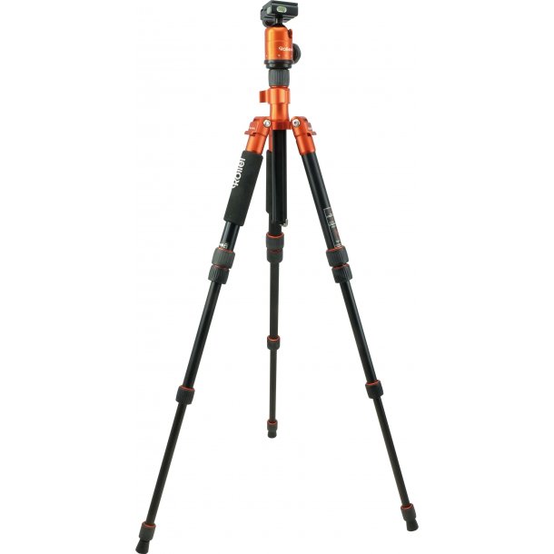 Rollei Compact Traveler No.1 Carbon tripod kamerastativ - Carbon Orange