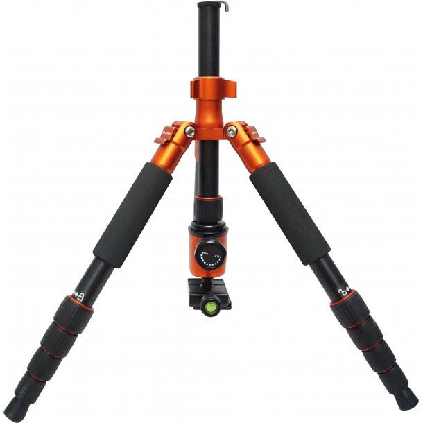 Rollei Compact Traveler No.1 Carbon tripod kamerastativ - Carbon Orange
