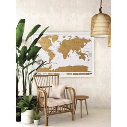 Scratch Map - Verdenskort som skrabes
