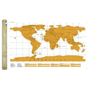 Scratch Map - Verdenskort som skrabes