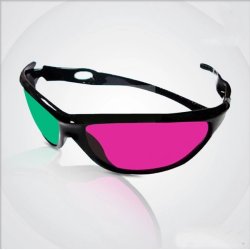 3D-briller i plast - rød/grøn, 3 stk.