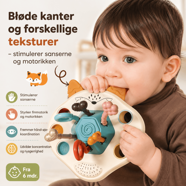 R�vens sanseleget�j � bidering, rangle og motorikleg til baby
