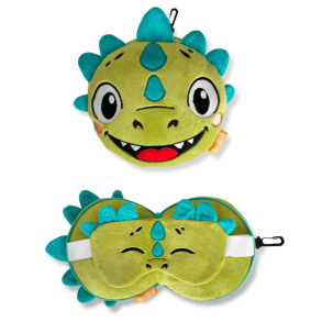 Rejsepude med Sovemaske til B�rn � Dizzy Dino