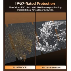 Choetech solcellepanel med 2 porte, 28W, gr