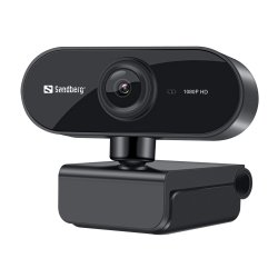 Sandberg USB Webcam Flex 1080P HD, Sort