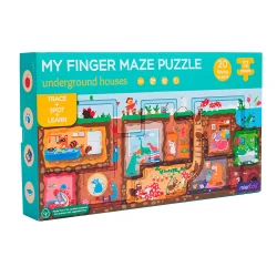 mierEdu Kreativt puslespil - Underground Houses