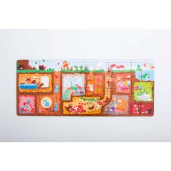 mierEdu Kreativt puslespil - Underground Houses