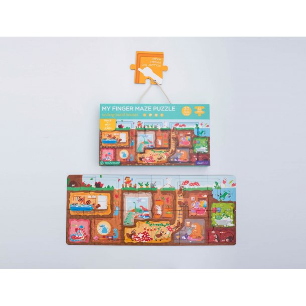 mierEdu Kreativt puslespil - Underground Houses