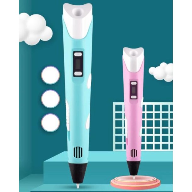 SERO 3D pen som Myriwell med LCD-skrm inkl. 1,75 mm filament