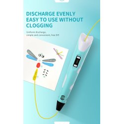 SERO 3D pen som Myriwell med LCD-skrm inkl. 1,75 mm filament