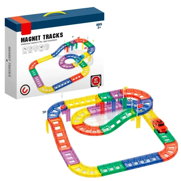 Magnet Blocks bilbana, 48 delar