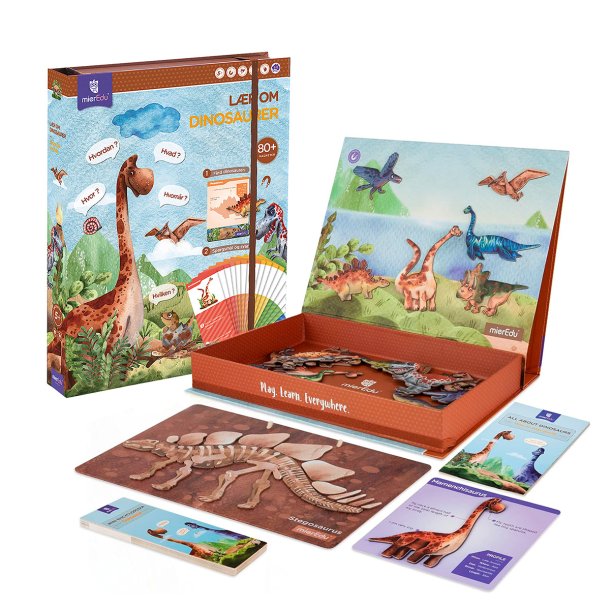mierEdu Kreativt magnetisk legesæt - Dinosaur (DA)