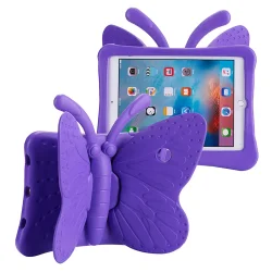 Butterfly-fodral till iPad 5/6 (9.7") (2017/2018) / iPad Air/Air 2, lila