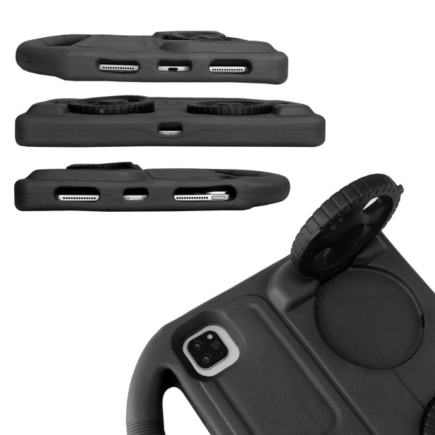 Wheel cover til iPad Pro 11 (2018-2022) / Air 4/5 (10.9") / iPad 10 (10.9") (2022), sort