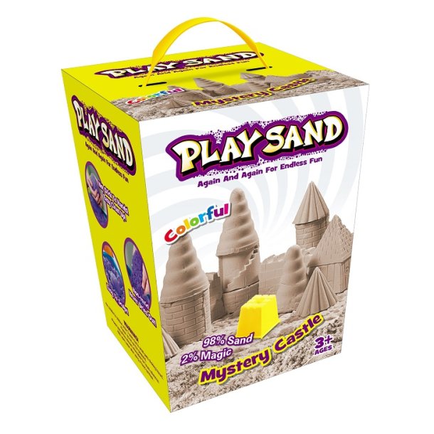 Play Sand - Kinetisk legesand - Det mystiske sandslot, 908 g (4 farver)