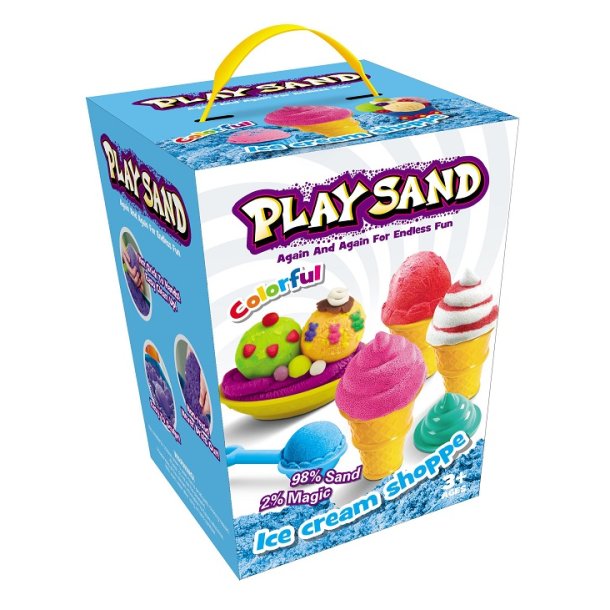 Play Sand - Kinetisk legesand - Ice cream, 908 g (4 farver)