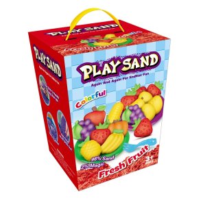 Play Sand - Kinetisk lek-sand - Fruktig frukt, 908 g (4 frger)