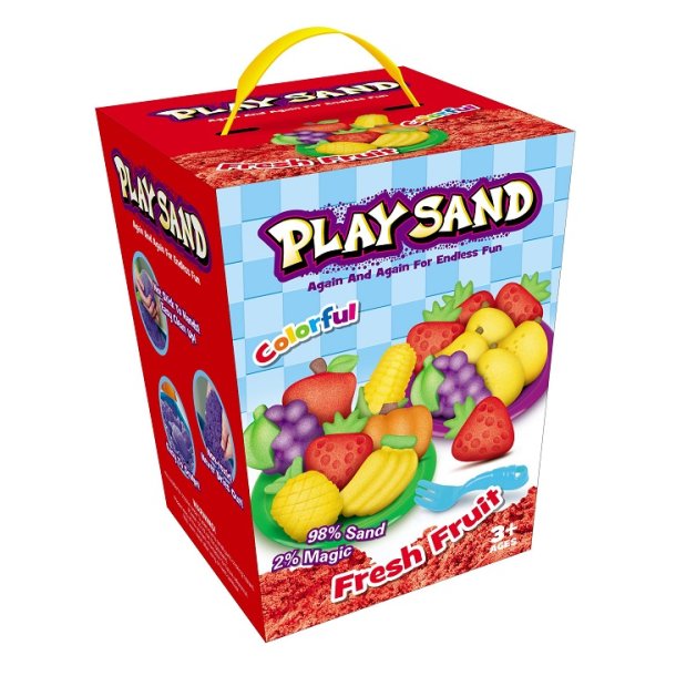 Play Sand - Kinetisk legesand - Frisk frugt, 908 g (4 farver)