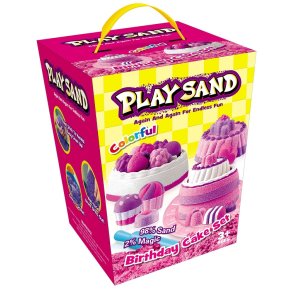 Play Sand - Kinetisk lekesand - Födelsedagstrta, 908 g (4 färger)