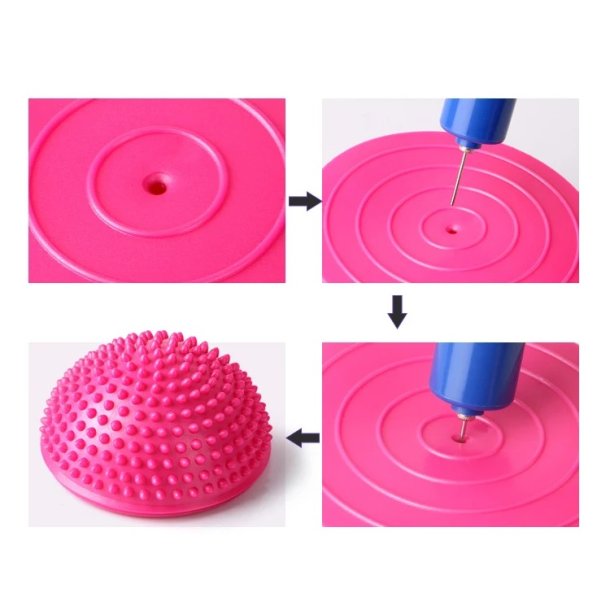 Balance igelkott med massageknoppar, 16 cm, lila