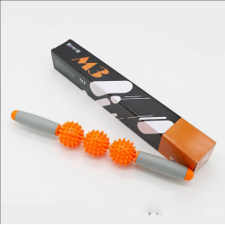 Massagerulle m. 3 bolde, orange