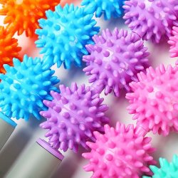 Massagerulle m. 3 bolde, orange