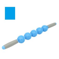 Massagerulle m. 5 bolde, bl