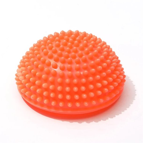 Balance igelkott med massageknoppar, 16 cm, orange