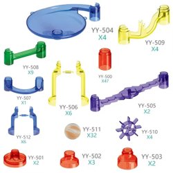 Marble Run kuglebane, 122 dele