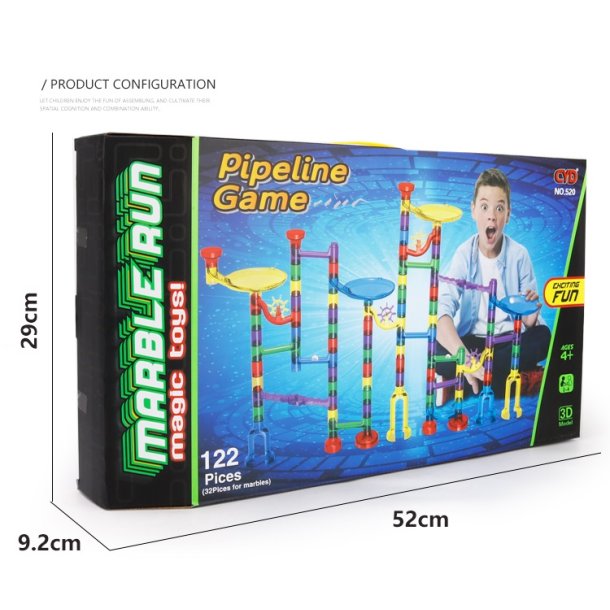 Marble Run kuglebane, 122 dele