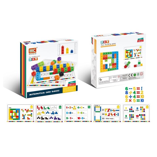 Number Cube Blocks aktivitetsset - Siffror frn 1-10