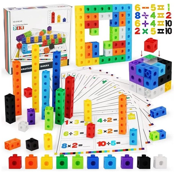 Number Cube Blocks aktivitetsset - Siffror frn 1-10
