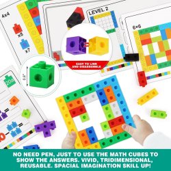 Number Cube Blocks aktivitetsset - Siffror frn 1-10