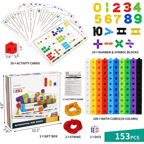 Number Cube Blocks aktivitetsset - Siffror frn 1-10