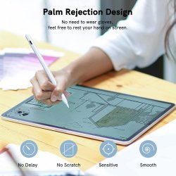 iPad pen som Apple pencil (iPad 2018-2023) - trdls, hvid